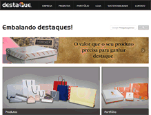 Tablet Screenshot of destaqueembalagens.com.br